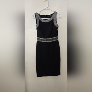 White House Black Market Black Midi Dress